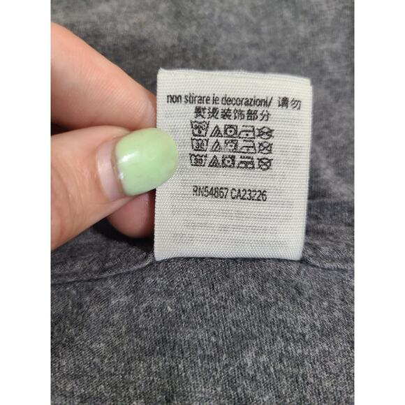 Victoria secret PINK large women's gray long sleeve logo t-shirt - Picture 5 of 8